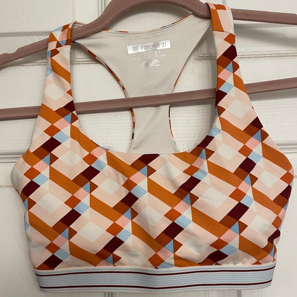 Geometric Sports Bra size small